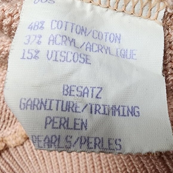 Dino Valiano Balloon Sleeve Cardigan with Pearl Accents, Women's Medium - Picture 8 of 12